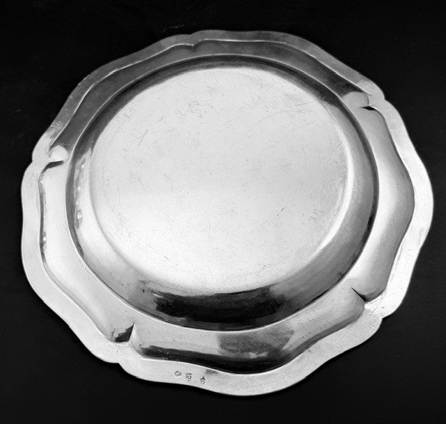 Jorrez: Rare 18th-century Solid Silver Dish With The Saint Malo Coat Of Arms, 1769–72-photo-2
