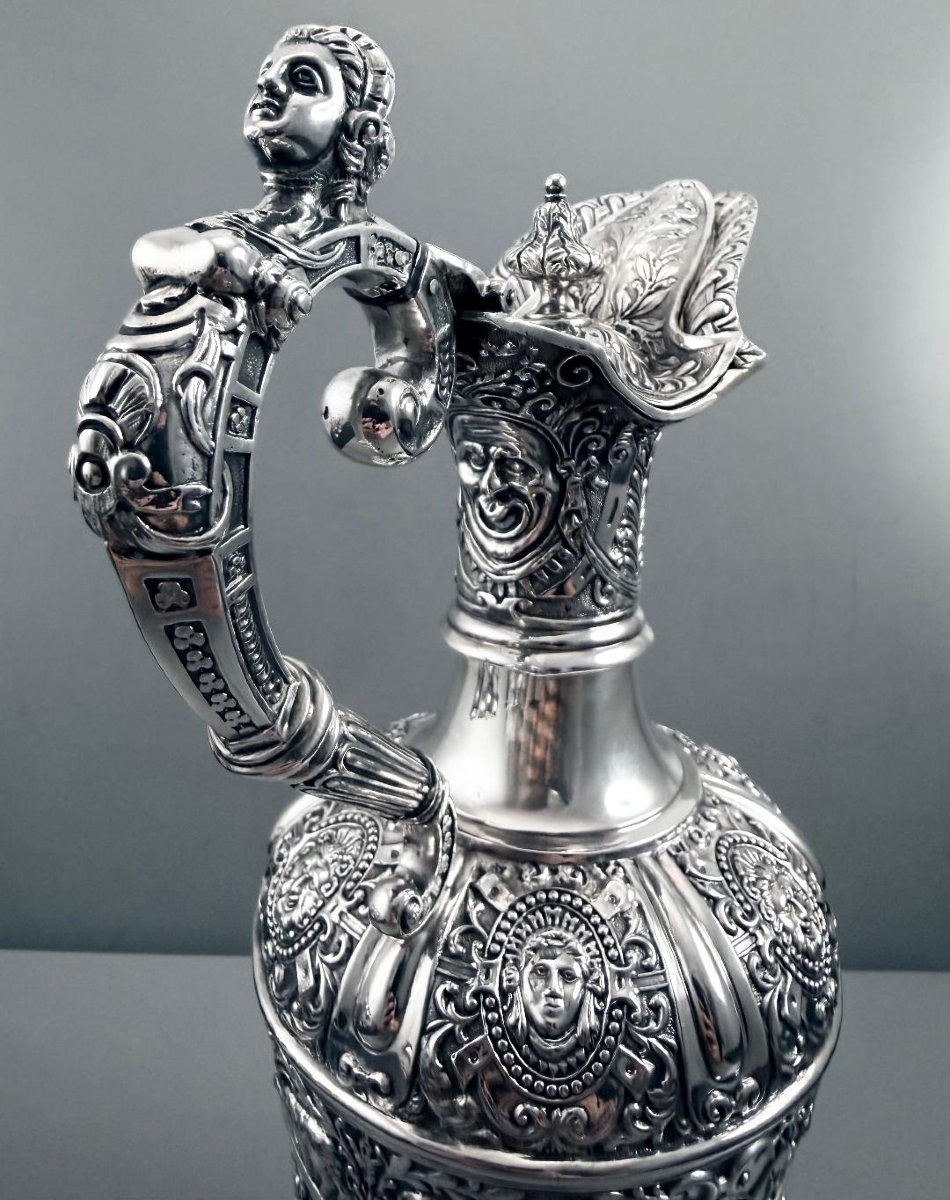 S Smith :  Aiguière Argent massif Vermeil mod. CELLINI Londres 1879