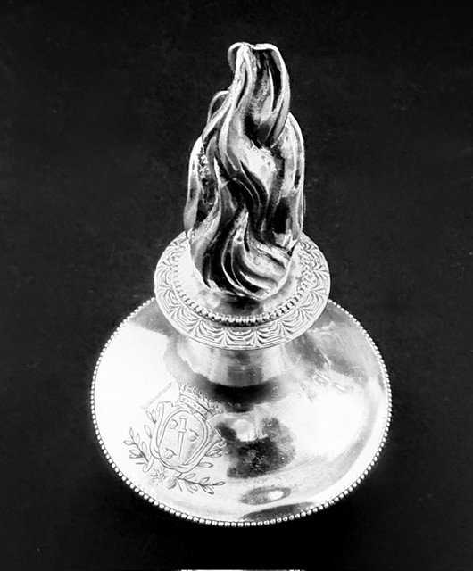 Bibron: Important Pair Of Empire-period Candlesticks Forming Candelabras-photo-4