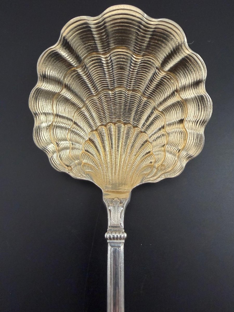 Henin & Vivier: Solid Silver Vermeil Strawberry Scoop "mascaron"-photo-3