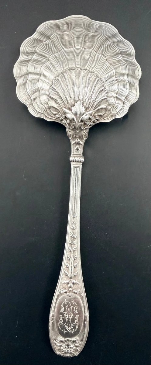 Henin & Vivier: Solid Silver Vermeil Strawberry Scoop "mascaron"-photo-1