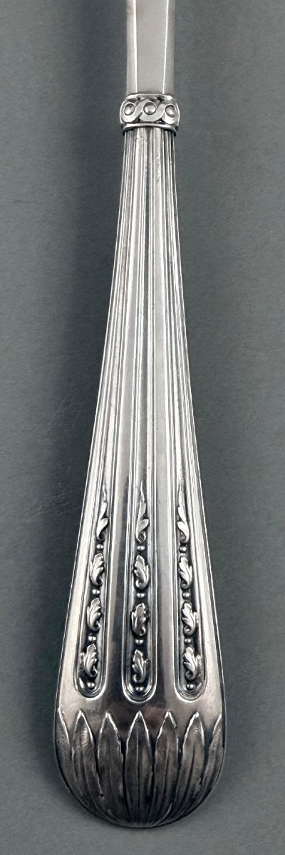 CARDEILHAC : Grande Pelle de Service en Argent massif époque circa 1900-photo-2