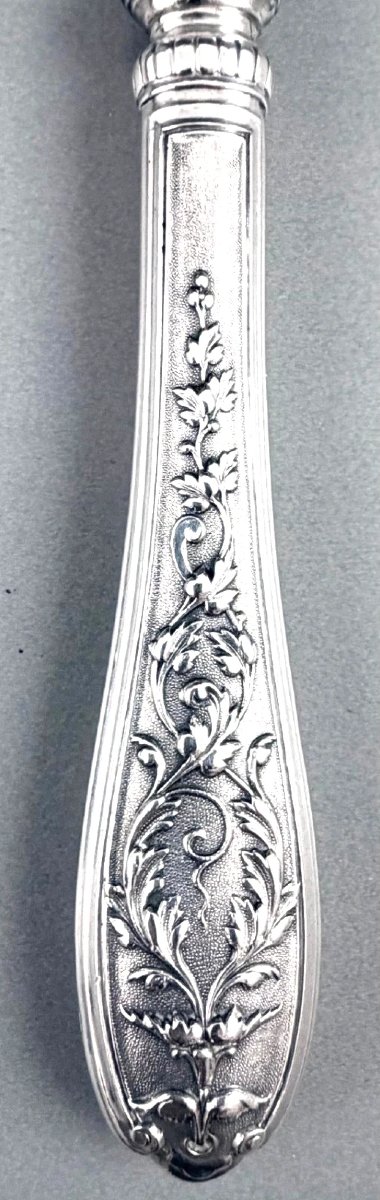 Stunning Mascaron Silver Cheese/foie Gras Knife-photo-4