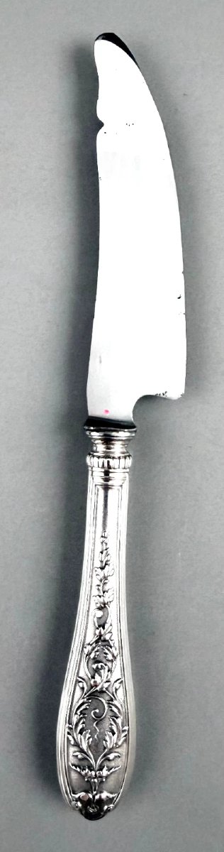 Stunning Mascaron Silver Cheese/foie Gras Knife