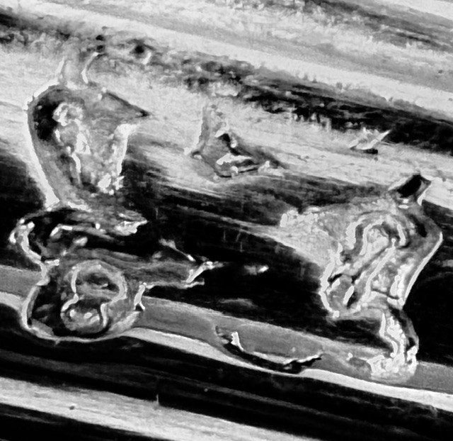 Chaslon: Large Stew Spoon In Solid Silver, 185.4 Grs, La Rochelle, 1784-photo-1