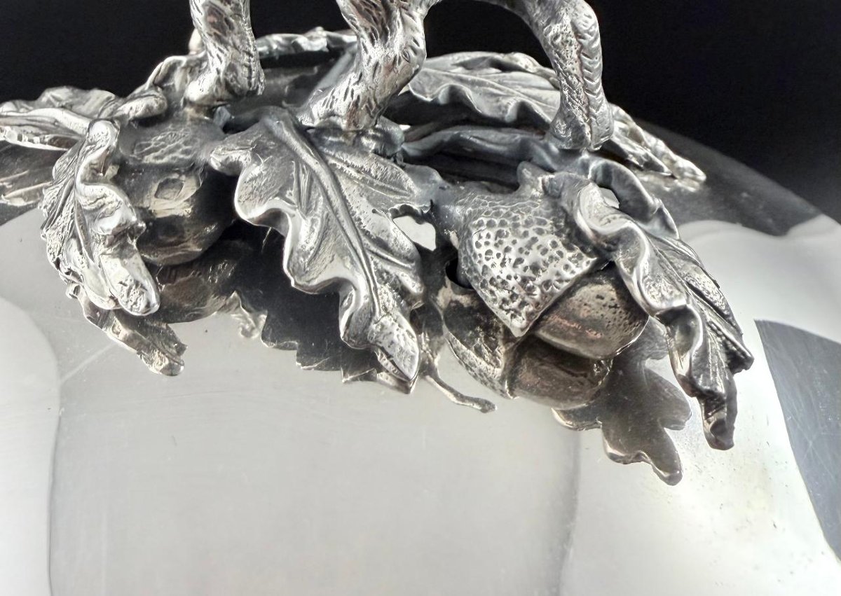 Orfèvrerie Du Marais: Silver Covered Vegetable Dish With “sanglier” Design-photo-4
