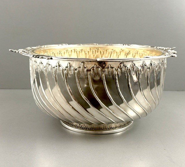 Lapeyre: Large Chiller / Vegetable Dish, Silver Vermeil, St. Louis XV-photo-2
