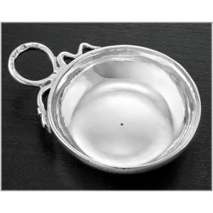 Bordereau Des Brosses: Rare 18th Century Solid Silver Wine Taster Angers 1755-56