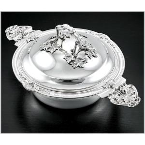 Henri Soufflot : Rare Art Nouveau Sterling Silver Vegetable Tureen - Plane Tree Decor 