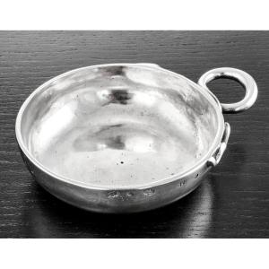 Jean BAUDOT : Taste-Vin en Argent Massif jur. de Reims Troyes TONNERRE 1782-83