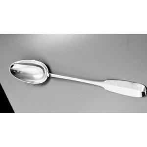 Allard: Rare Champagne Silver Stew Spoon, Reims 1781