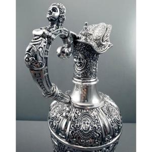 S Smith :  Aiguière Argent massif Vermeil mod. CELLINI Londres 1879