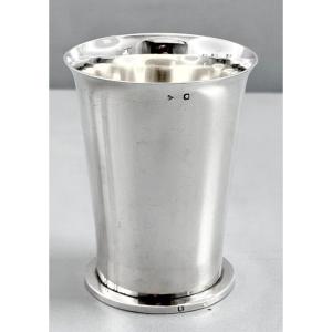 PUIFORCAT : Timbale en Argent massif et Vermeil 147gr ART DECO c. 1930-40