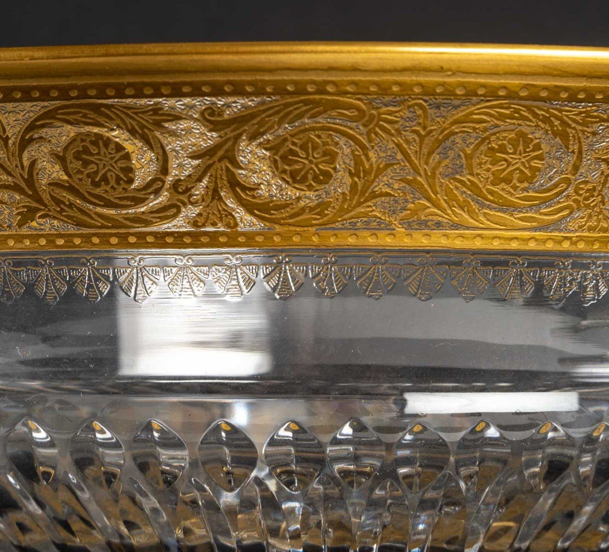 Cristallerie Saint Louis Gold Thistle Fruit Bowl-photo-2