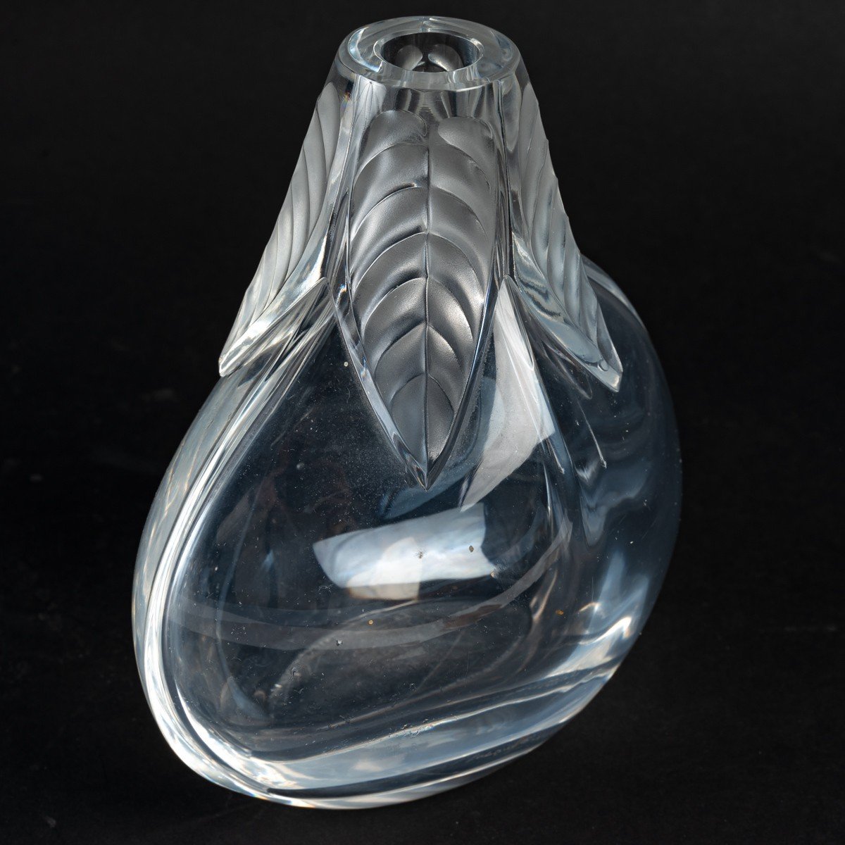 Maison Lalique Vase Modèle "Osumi" crée par Marie Claude Lalique (descendante de René Lalique)-photo-2