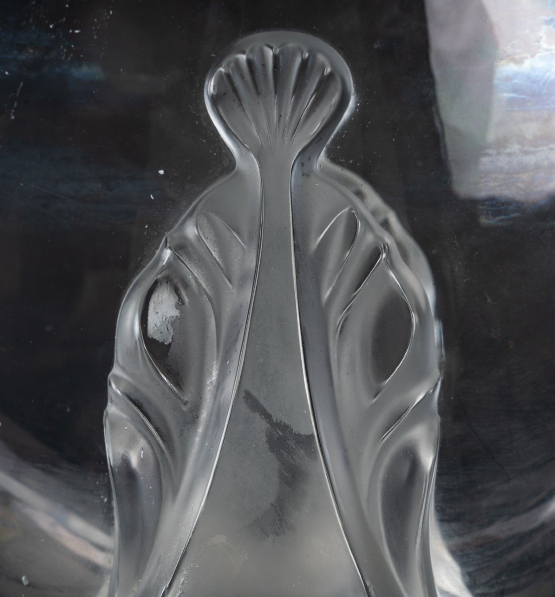 Maison Lalique, "garance" Vase Created By Marie Claude Lalique (descendant Of René Lalique)-photo-1