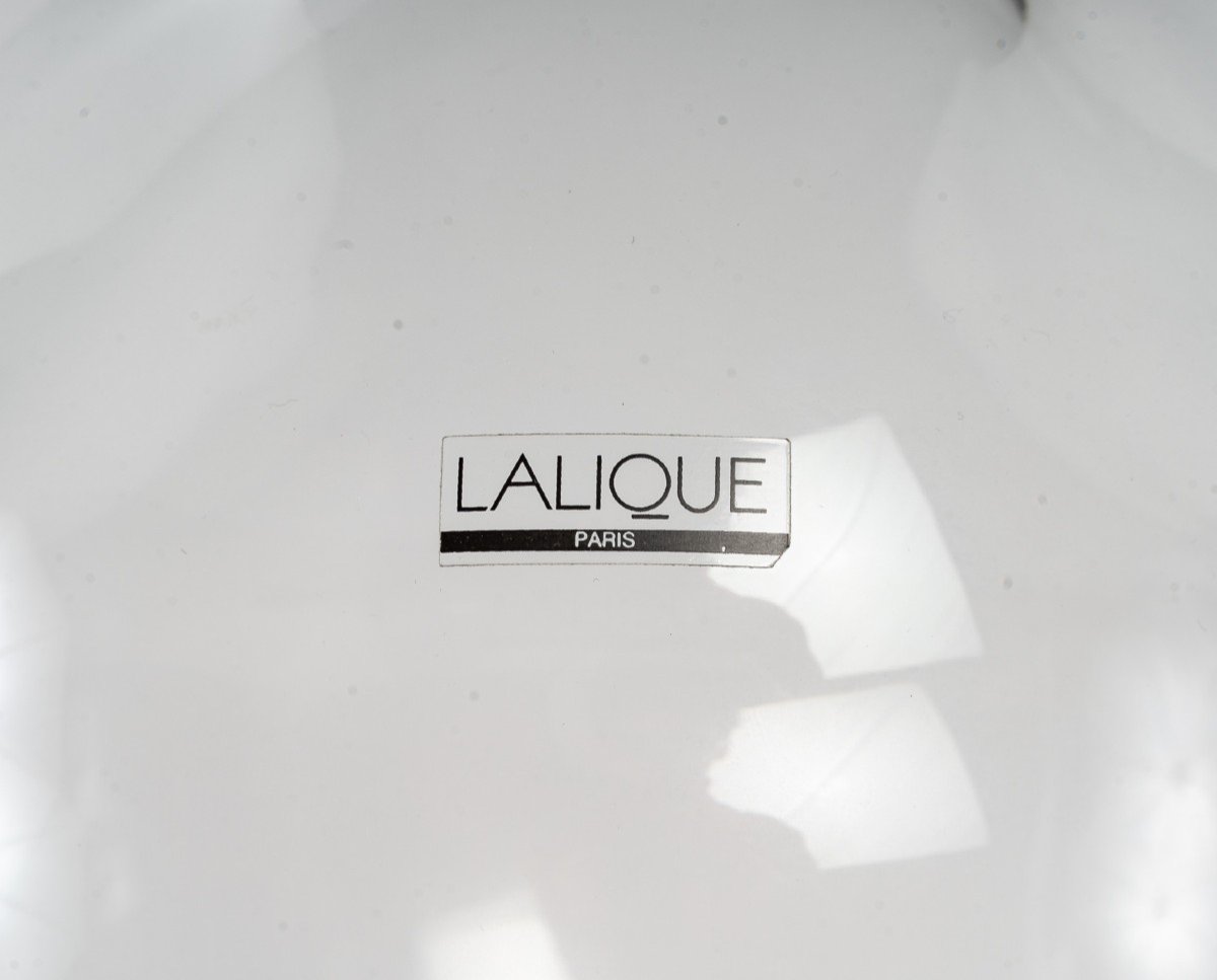 Maison Lalique, Paire De Vase "Orthensia", Crée Par Marie Claude Lalique ' Descendante De René Lalique-photo-2