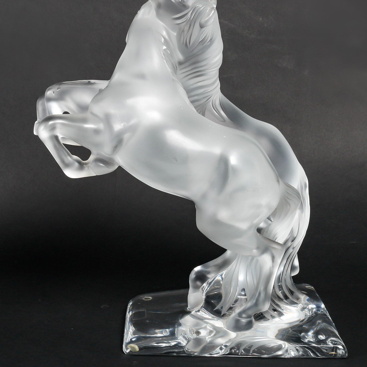 Maison Lalique France Sculpture "2 Chevaux Sauvages" Edition Numérotée-photo-3