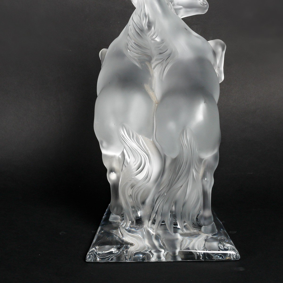 Maison Lalique France Sculpture "2 Chevaux Sauvages" Edition Numérotée-photo-4