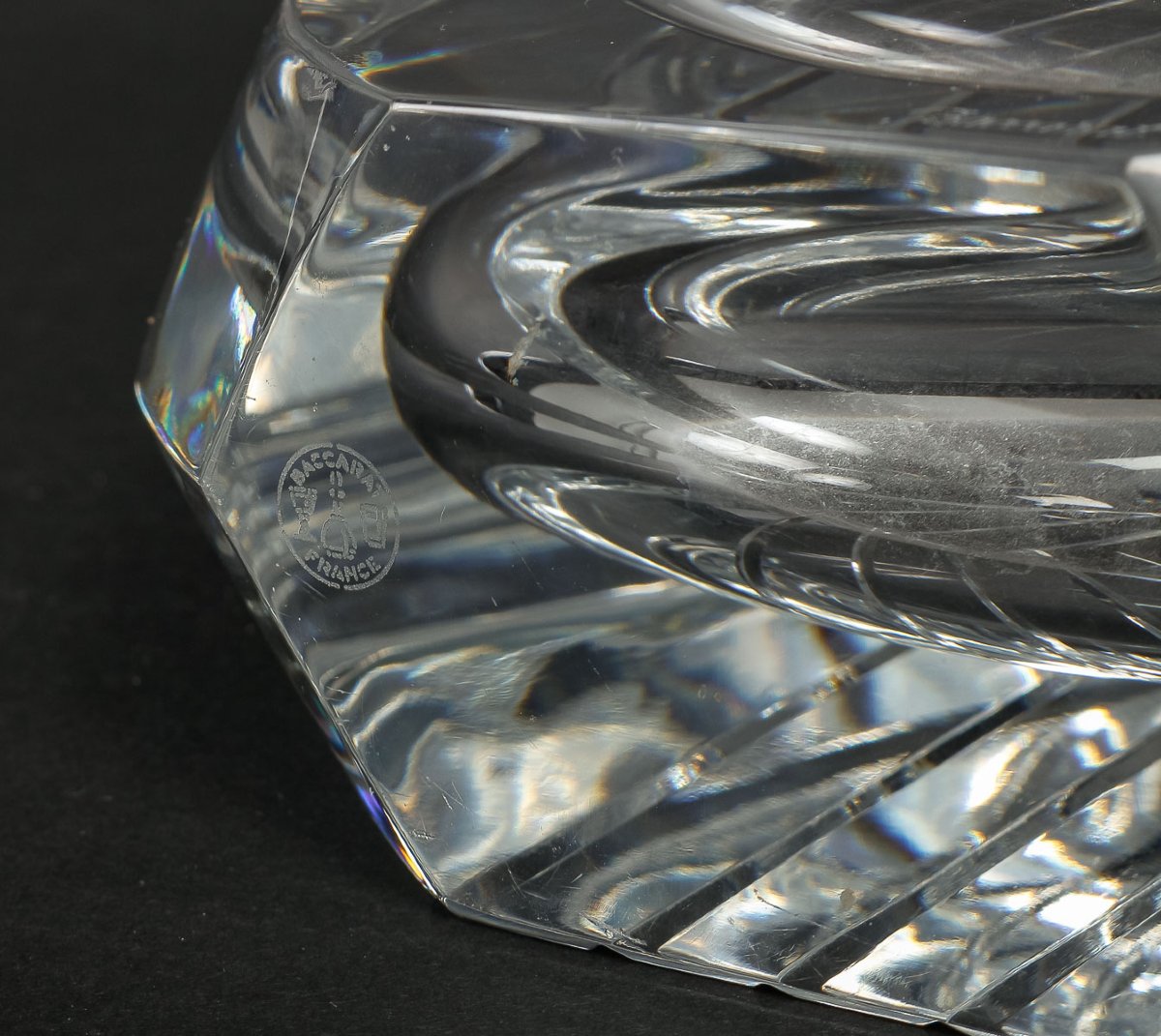 Baccarat Crystal Trio Of Vases Of The "neptune" Model By Thomas Bastide-photo-8