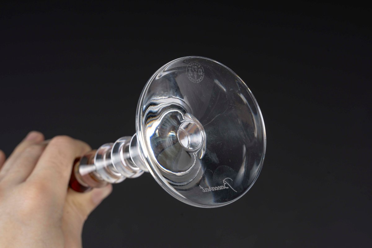 Baccarat Crystal, 2 Vega Flutissimo Model Flutes, New In Their Boxes-photo-1