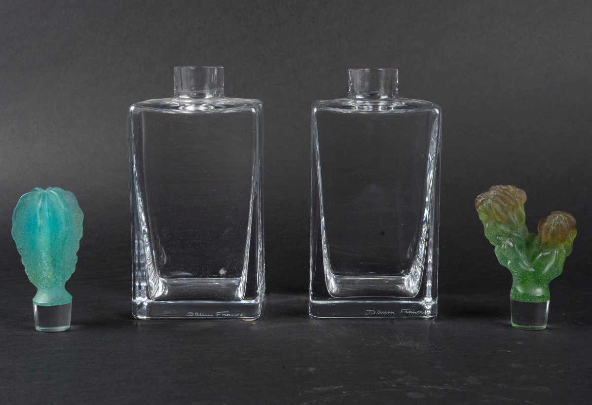 Hilton Mc Connico For Daum France, Cactus Model Decanter Duo-photo-3