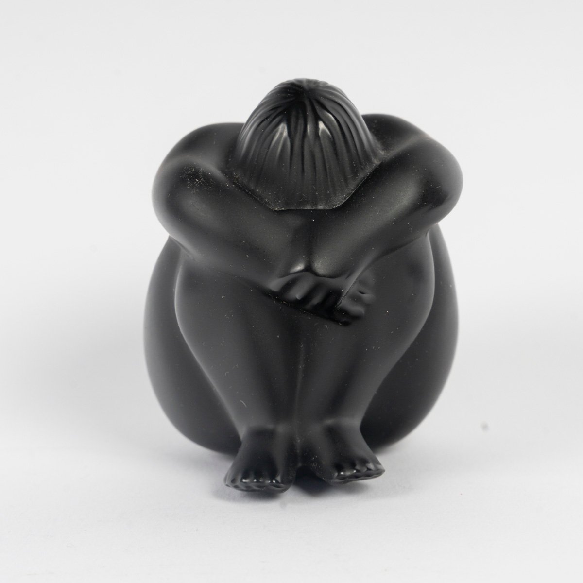 Lalique France, ensemble de 3 statuettes de Femmes nues, avec leurs boîtes d'origine-photo-1