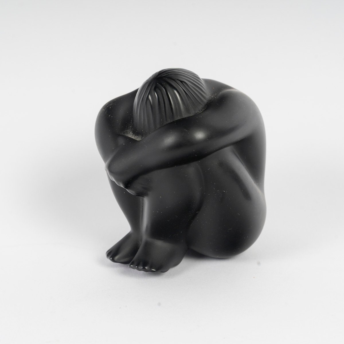 Lalique France, ensemble de 3 statuettes de Femmes nues, avec leurs boîtes d'origine-photo-2