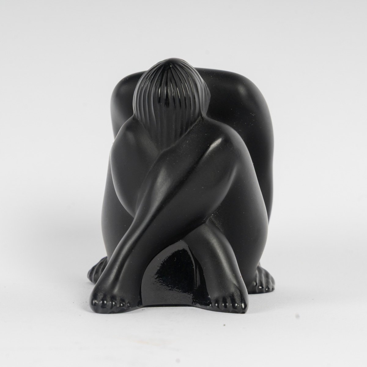 Lalique France, ensemble de 3 statuettes de Femmes nues, avec leurs boîtes d'origine-photo-3