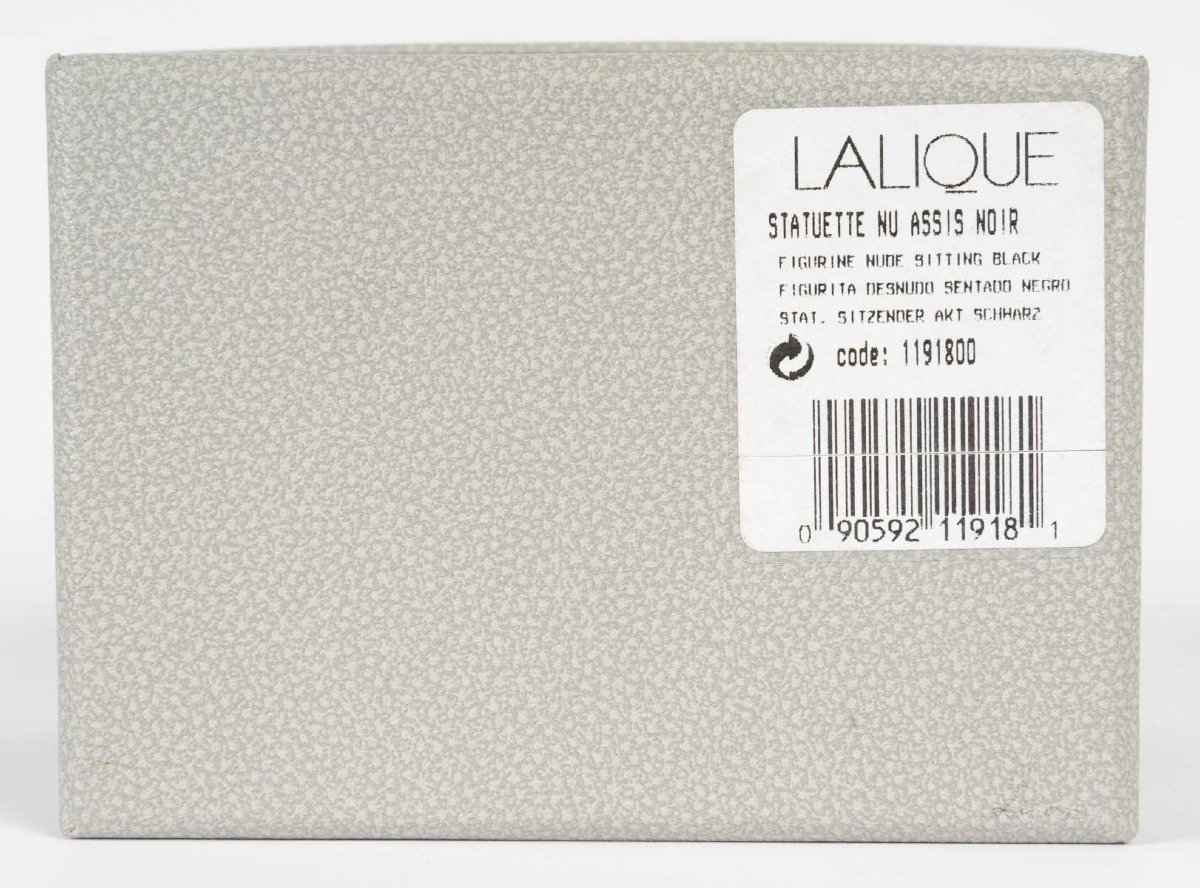 Lalique France, ensemble de 3 statuettes de Femmes nues, avec leurs boîtes d'origine-photo-8