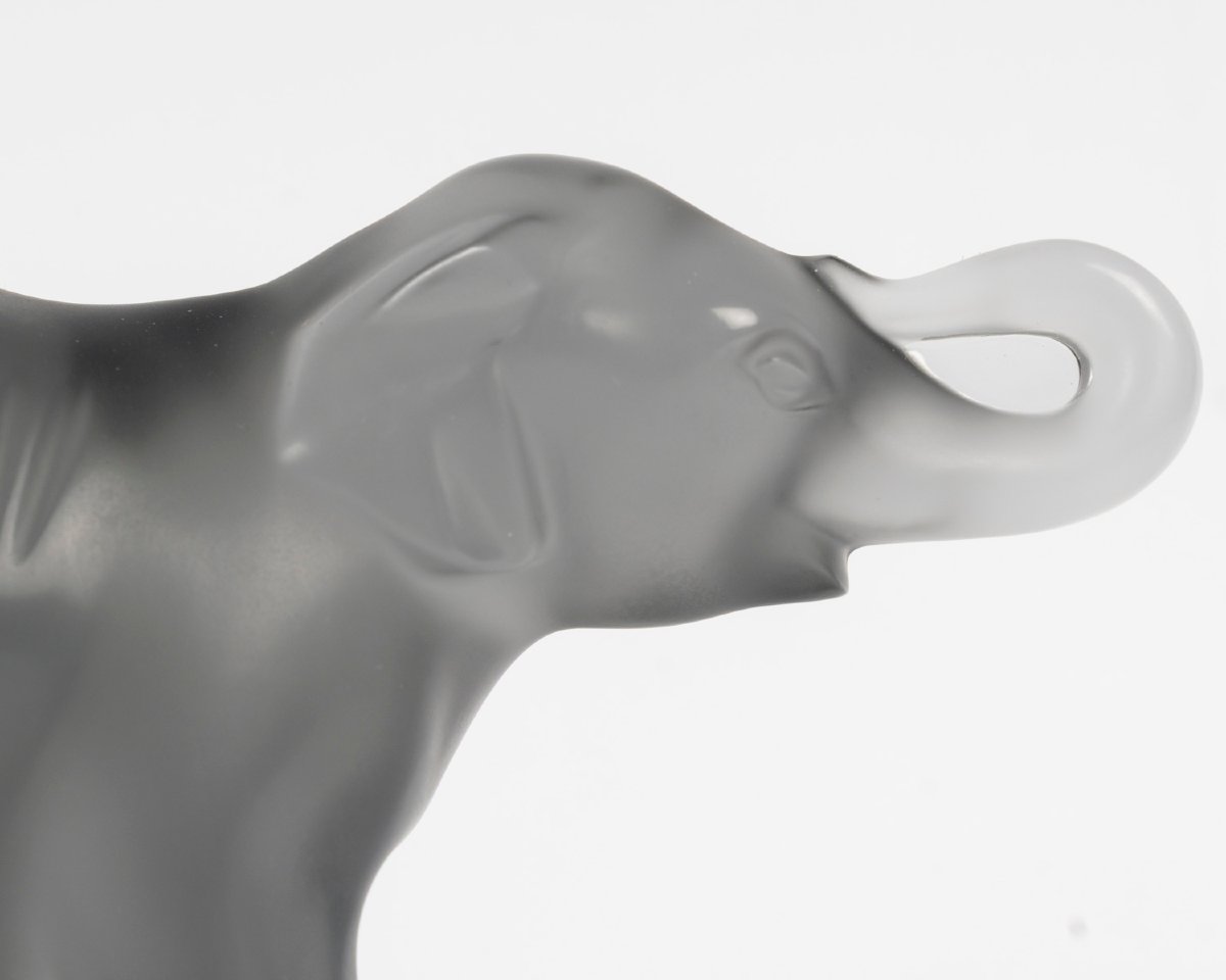 Lalique France, statuette élephanteau modèle Timori de Marie-Claude Lalique, boîte d'origine-photo-4