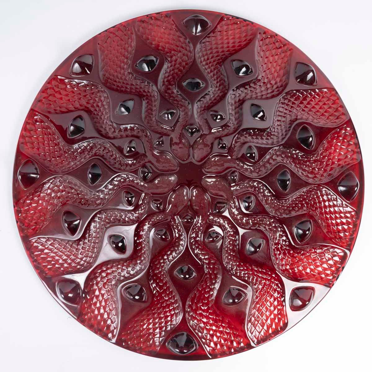 Maison Lalique France, coupe modèle Serpentine dans sa boîte d'origine-photo-3