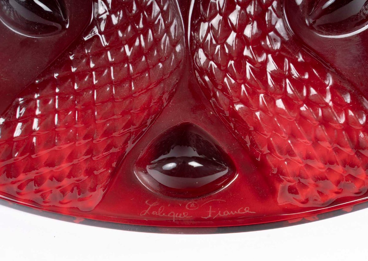 Maison Lalique France, coupe modèle Serpentine dans sa boîte d'origine-photo-4