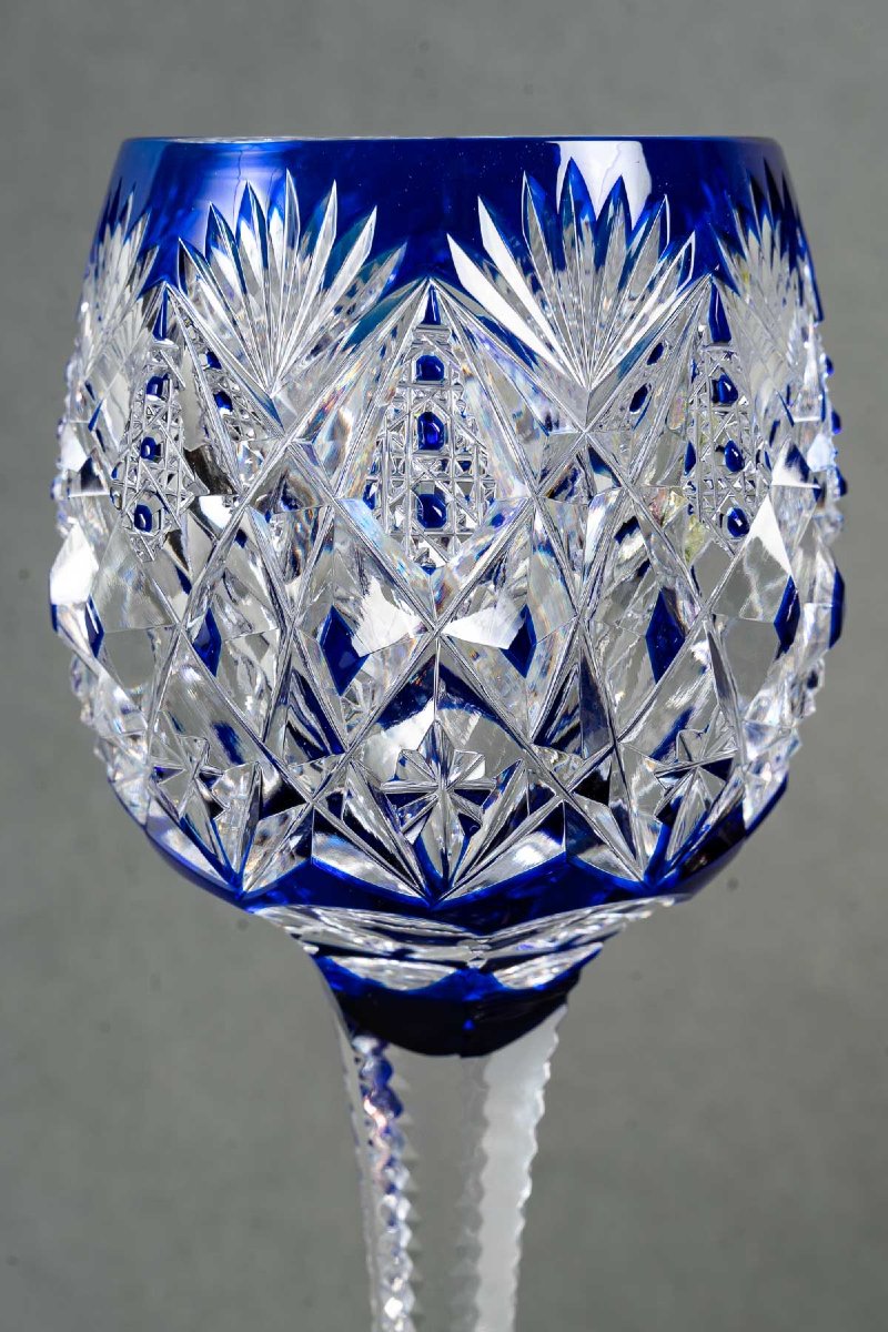 Cristallerie Saint Louis Modèle "Florence",  6 Verres Couleur "Roemers"-photo-3