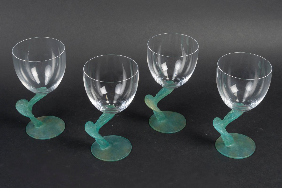 Mac Connico For Daum, 9 Cactus-style Water Glasses-photo-2