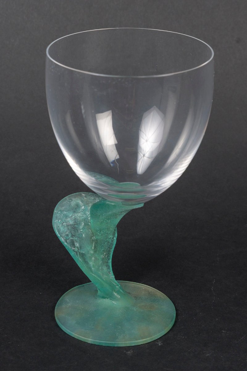 Mac Connico For Daum, 9 Cactus-style Water Glasses-photo-4