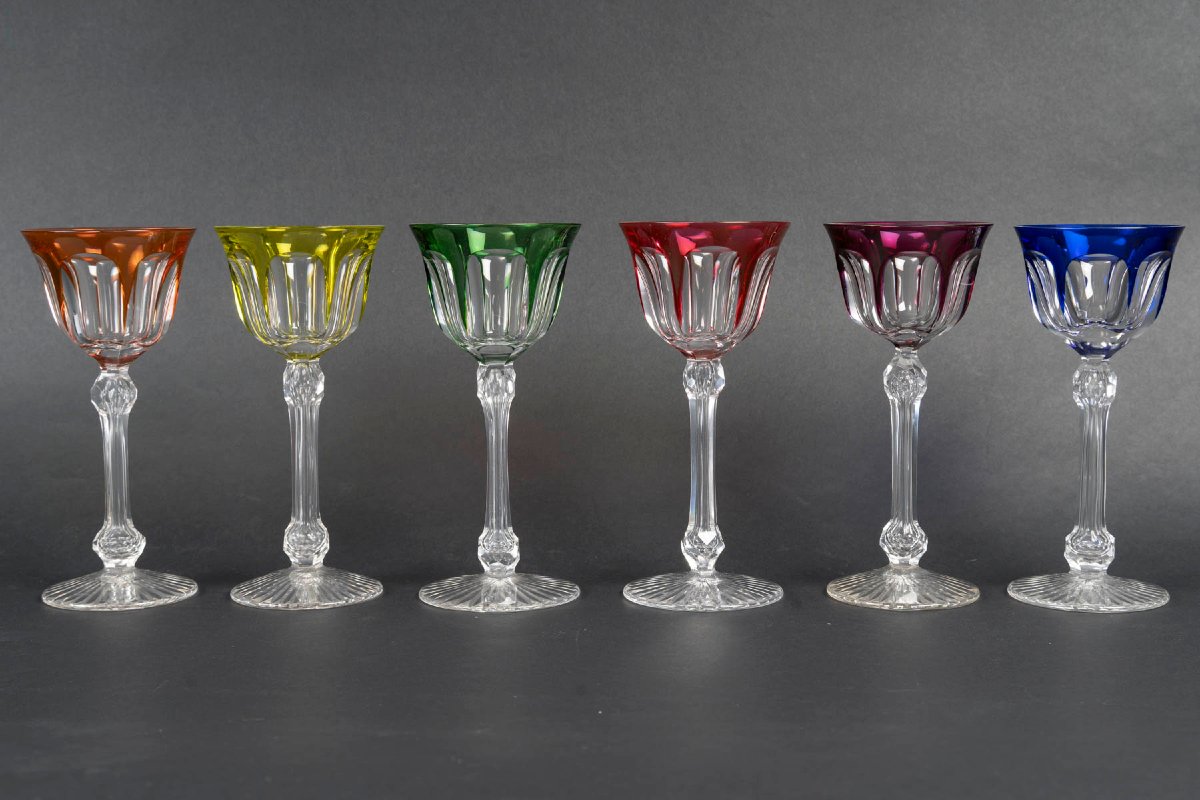 Cristallerie Saint Louis, 12 verres de type Roemer,  modèle DEWEY-photo-2