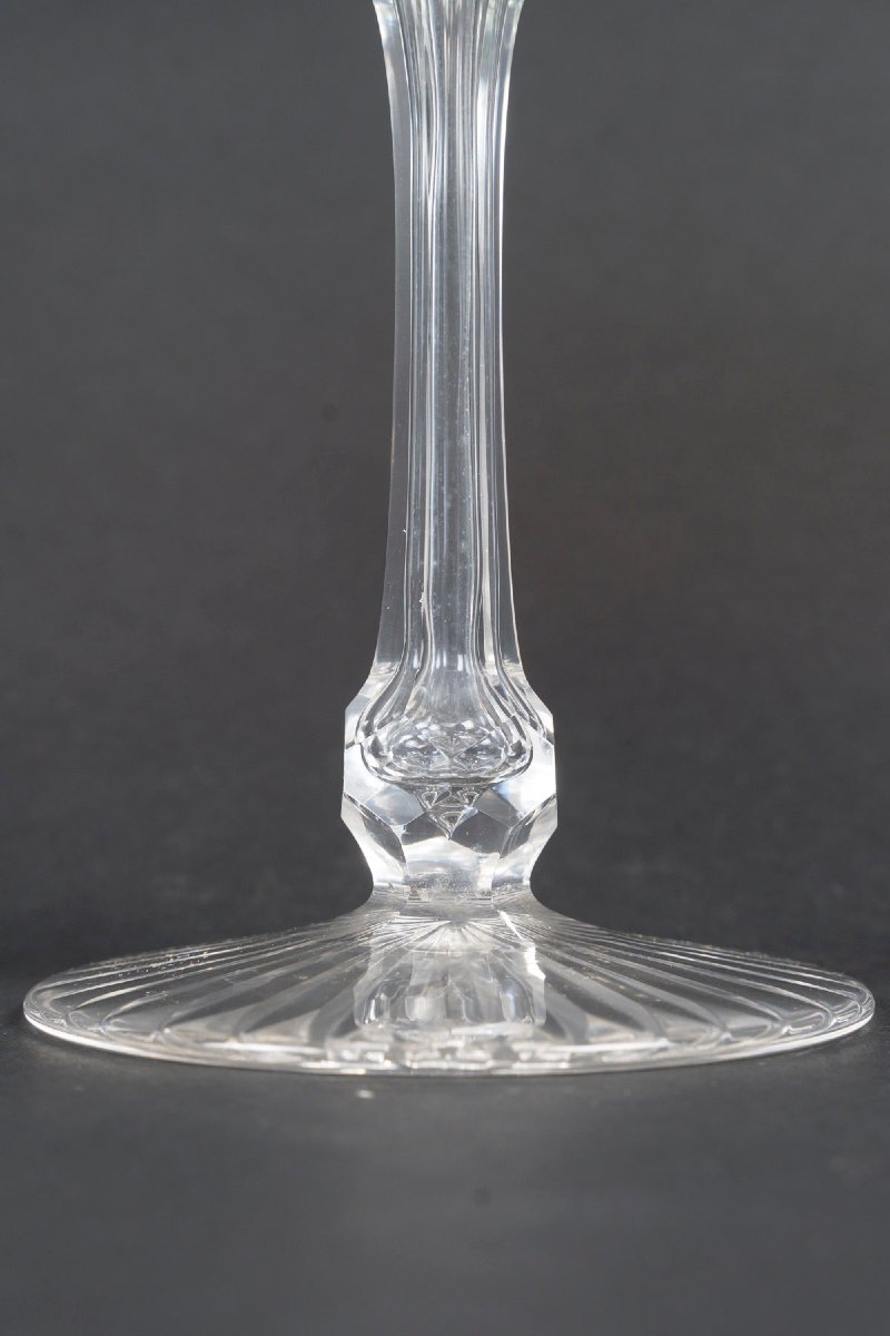 Cristallerie Saint Louis, 12 verres de type Roemer,  modèle DEWEY-photo-4