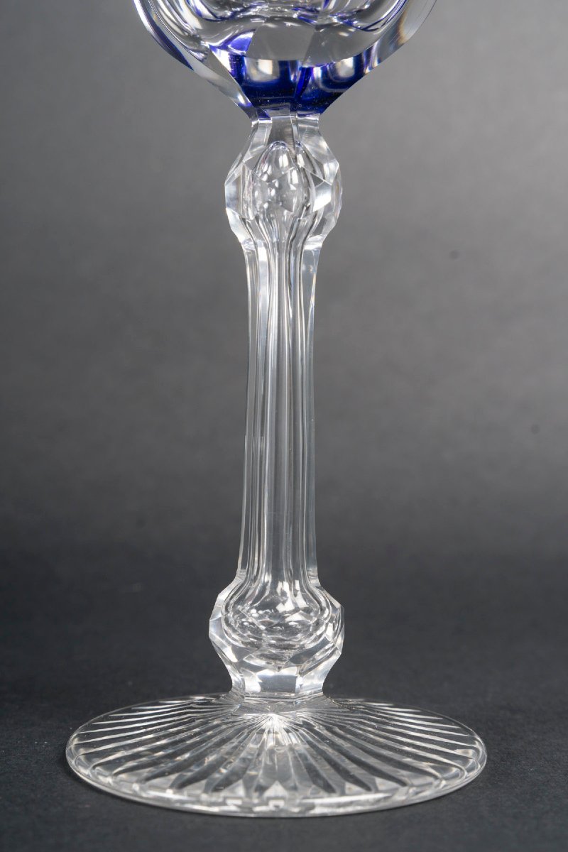 Cristallerie Saint Louis, 12 verres de type Roemer,  modèle DEWEY-photo-1