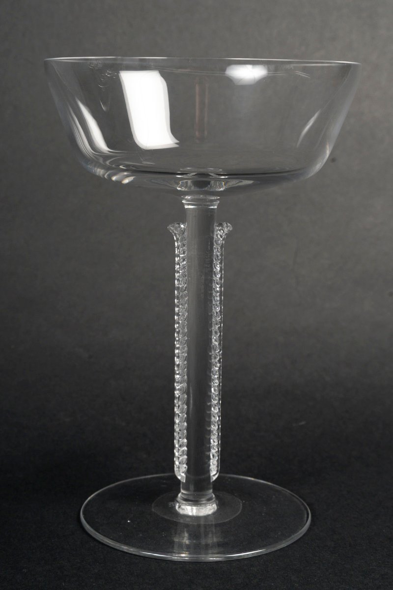 René Lalique, Set Of 33 "cannes" Glasses-photo-2