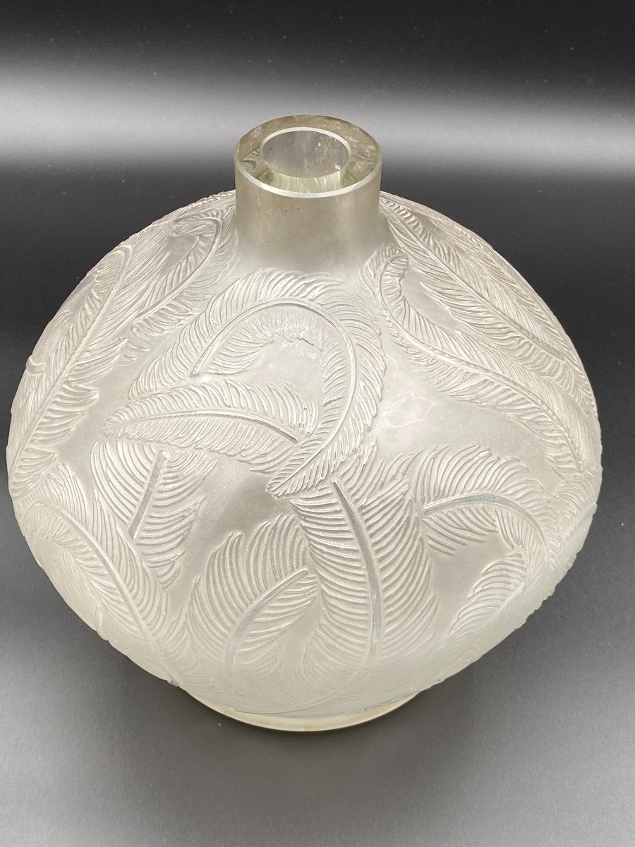 René Lalique "feathers" Vase-photo-2