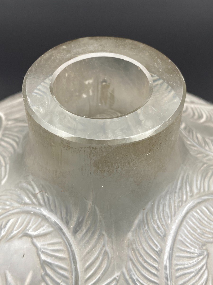 René Lalique "feathers" Vase-photo-4