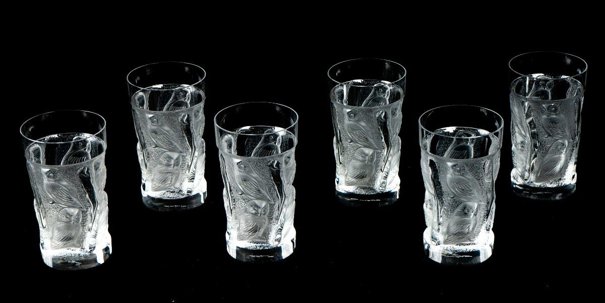Lalique Tumblers « hulottes »-photo-2