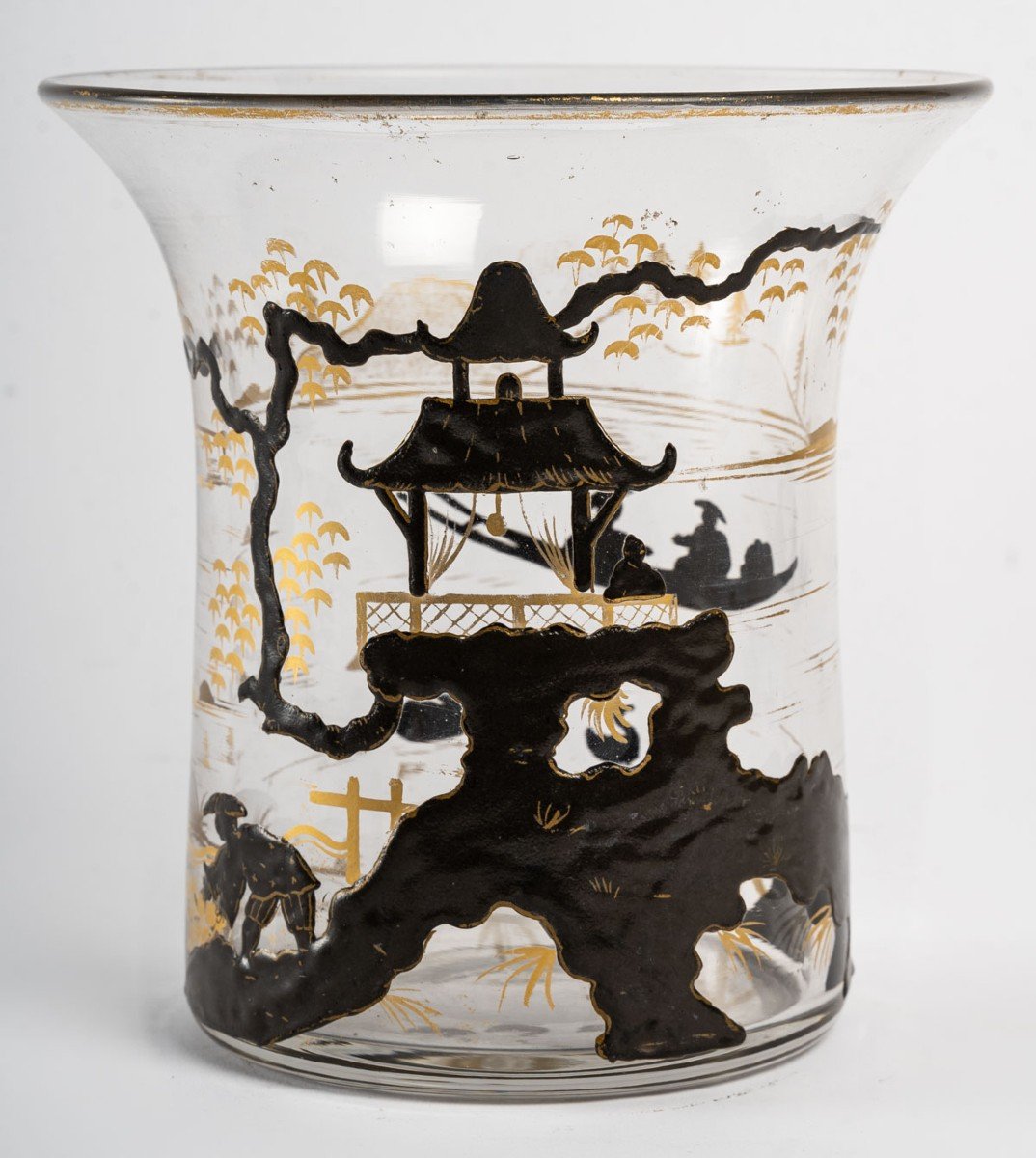 Daum Japanese Decor Vase