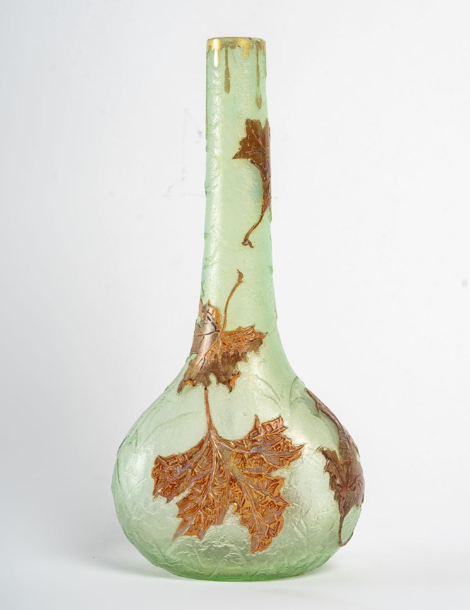 Montjoye Vase With Maple Leaves