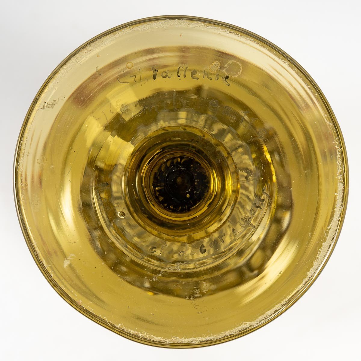 Emile Gallé Crystal, Large Enameled Glass-photo-1