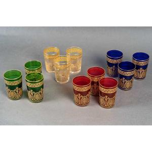 Cristallerie Saint Louis, 12 Tea Glasses "meknes" Model