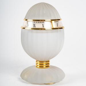 Baccarat Crystal, "the Egg  " Clock