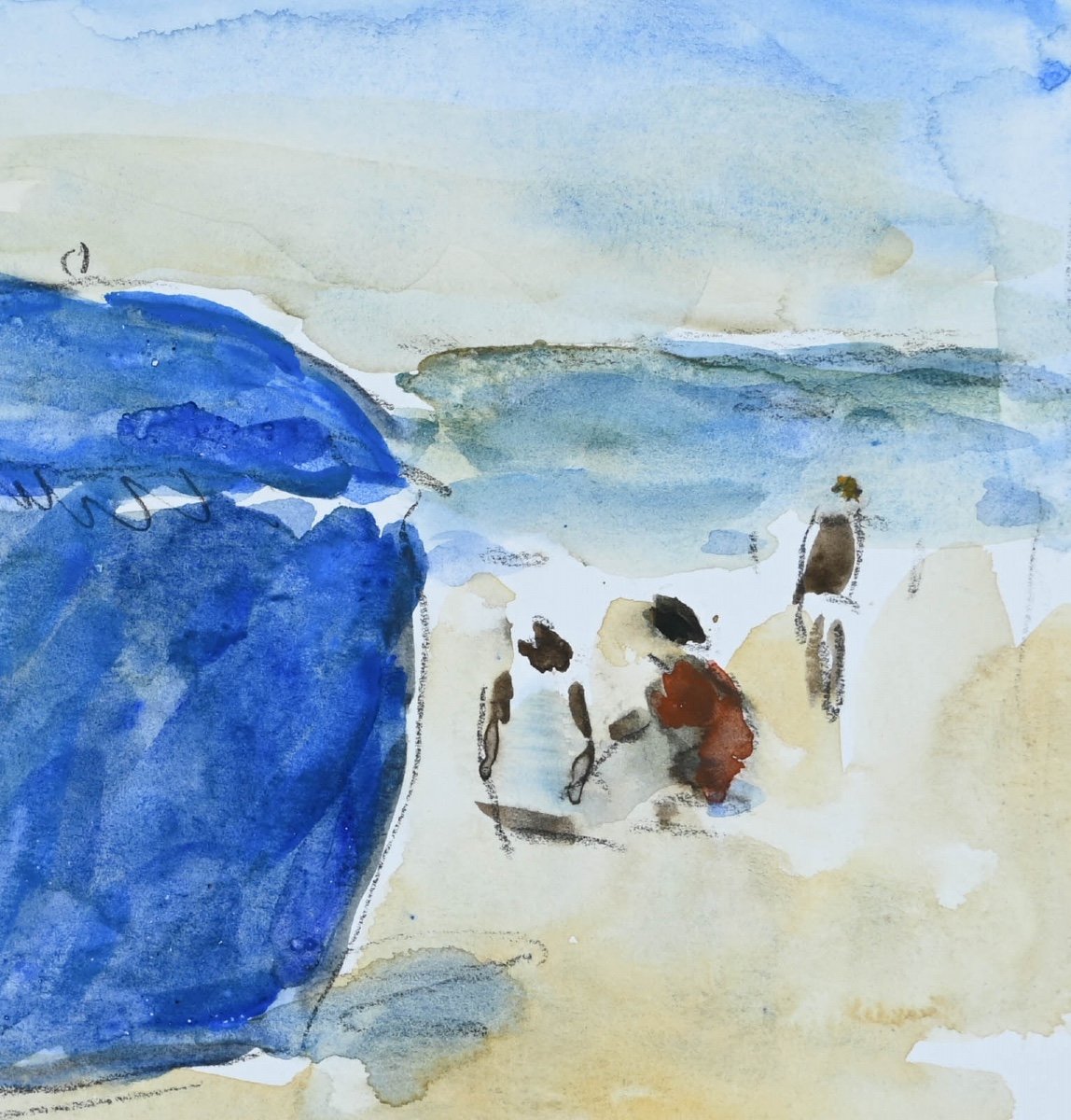 Jean-jacques Rene (born In 1943): The Blue Tent-photo-3