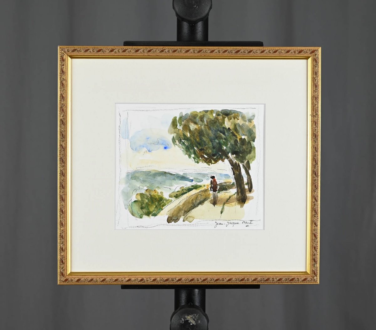 Jean-jacques Rene (né En 1943) : Montalcino, Italie-photo-2
